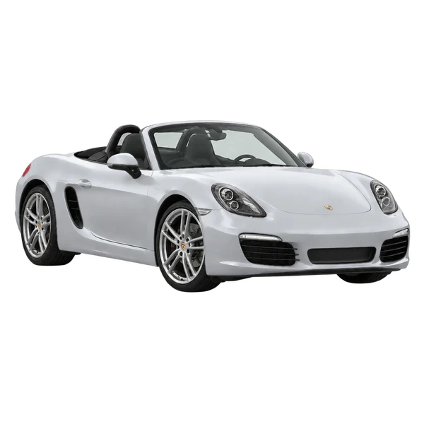 silver 2016 Porsche Boxster front three-quarter (facing left) view