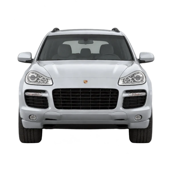 Porsche Cayenne GTS 2008 باللون فضي، منظر أمامي