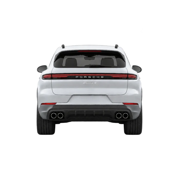 silver 2026 Porsche Cayenne S rear view