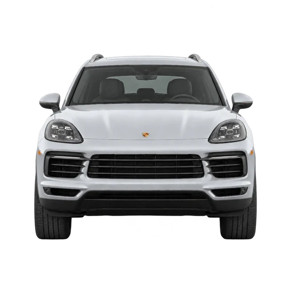 2023 Porsche Cayenne in Silber, Ansicht: Front