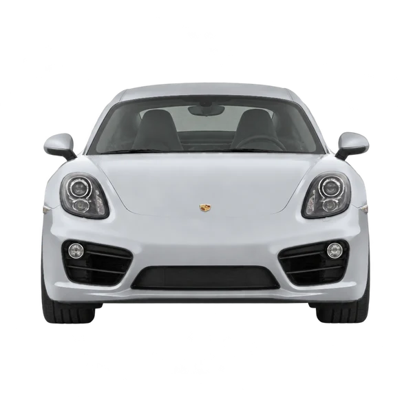 2015 Porsche Cayman in Silber, Ansicht: Front