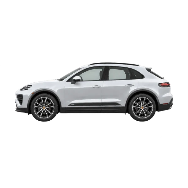 2026 Porsche Macan 4S in Silber, Ansicht: Seite (nach links gerichtet)