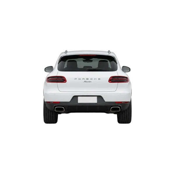 ホワイトの2014 Porsche Macan（リアビュー）