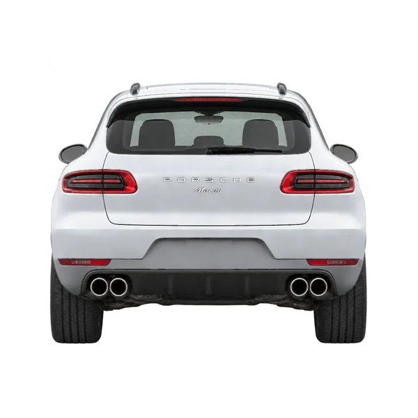 2015 Porsche Macan in Silber, Ansicht: Heck