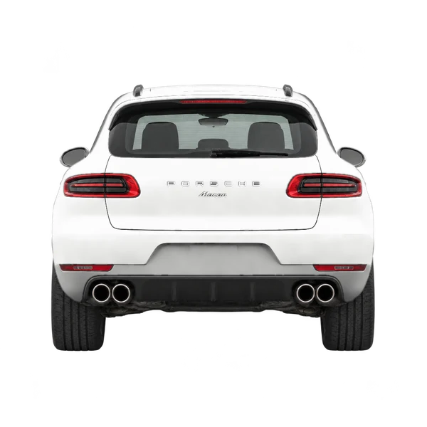 2016 Porsche Macan in weiß, Ansicht: Heck