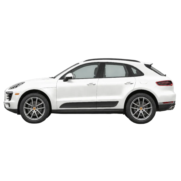2016 Porsche Macan in weiß, Ansicht: Seite (nach links gerichtet)