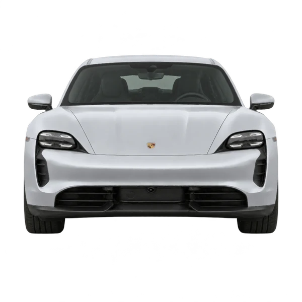 Porsche Taycan 2020 argent, vue avant