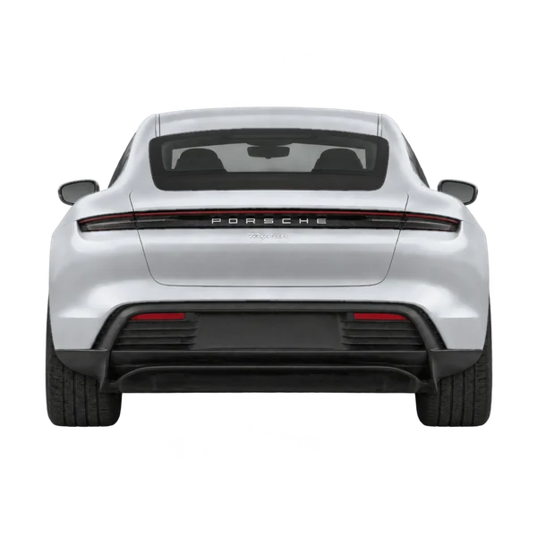 Porsche Taycan 2020 argent, vue arrière