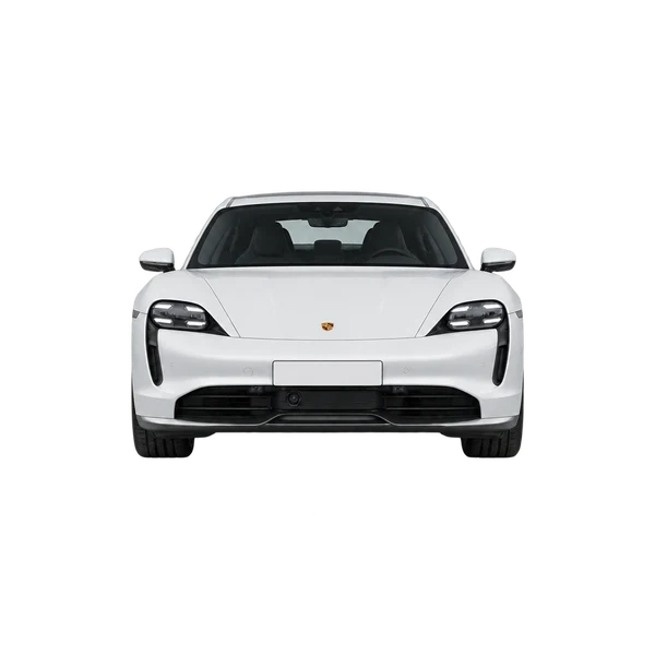 white 2020 Porsche Taycan front view