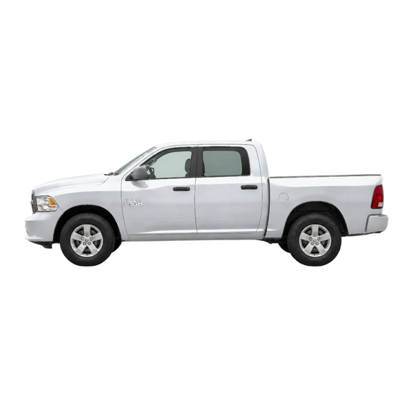 Ram 1500 Classic 2WD 2023 en plateado, vista lateral (mirando a la izquierda)
