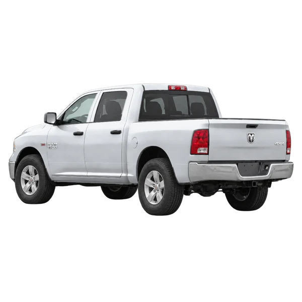 Ram 1500 2016 argent, vue trois-quarts arrière (orienté vers la gauche)