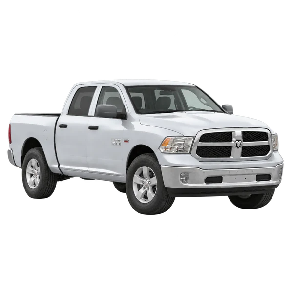 シルバーの2017 Ram 1500(フロントスリークォーター(右向き)ビュー)