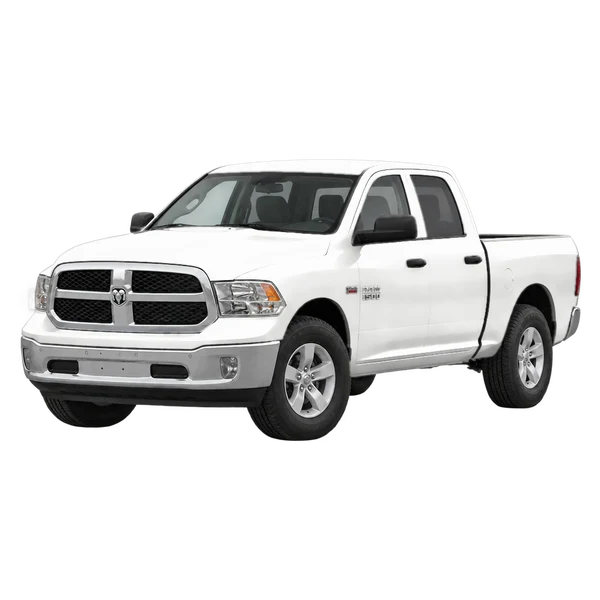 ホワイトの2017 Ram 1500(フロントスリークォーター(左向き)ビュー)