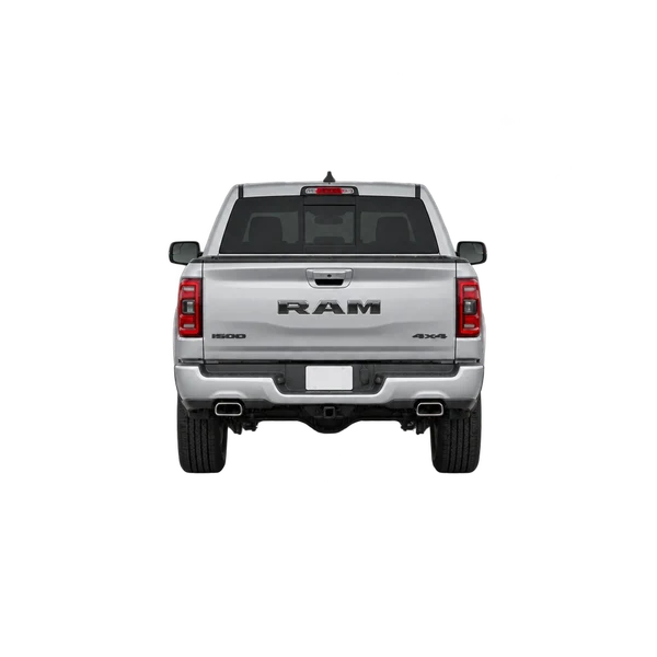 2026 Ram 1500 in Silber, Ansicht: Heck