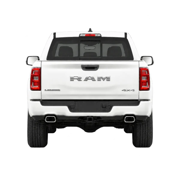 2026 Ram 1500 in weiß, Ansicht: Heck