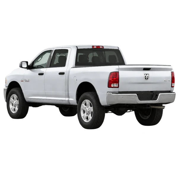 2011 Ram 2500 in Silber, Ansicht: Dreiviertelansicht von hinten (nach links gerichtet)