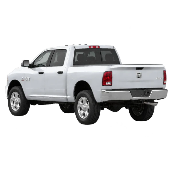 Ram 2500 2014 argent, vue trois-quarts arrière (orienté vers la gauche)