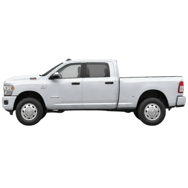 シルバーの2021 Ram 3500（側面（左向き）ビュー）