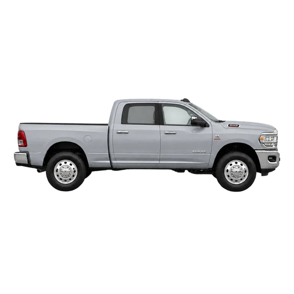 Ram 3500 2027 argent, vue profil (tourné vers la droite)