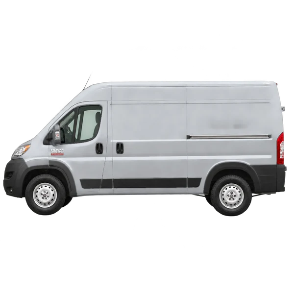 Ram ProMaster 1500 2023 argent, vue côté (vers la gauche)
