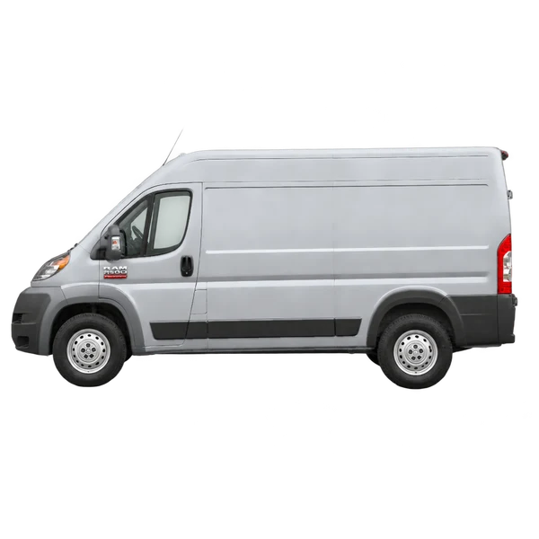 2022 Ram ProMaster 2500 in Silber, Ansicht: Seite (nach links gerichtet)