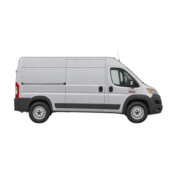 2026 Ram ProMaster 2500 in Silber, Ansicht: Seite (nach rechts gewandt)