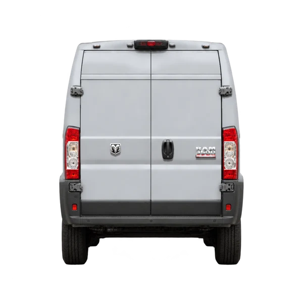 2017 Ram ProMaster 3500 in Silber, Ansicht: Heck