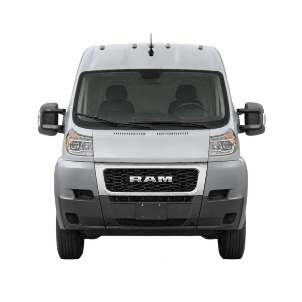 Ram ProMaster 3500 2024 en plateado, vista frontal