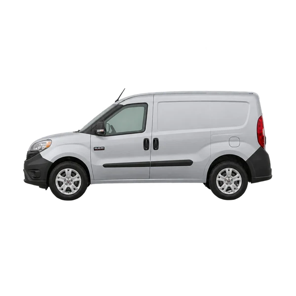 シルバーの2025 Ram Promaster City（側面（左向き）ビュー）