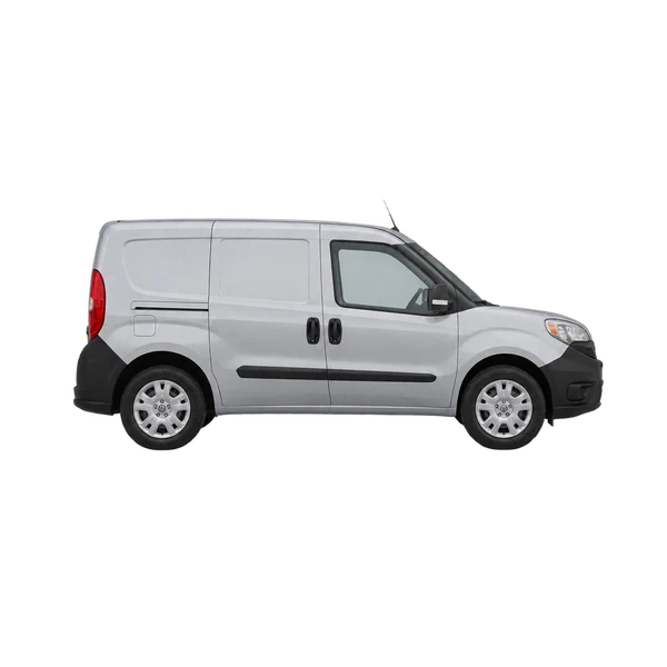 シルバーの2025 Ram Promaster City（側面（右向き）ビュー）