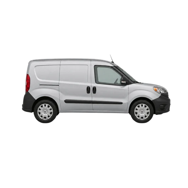 シルバーの2026 Ram Promaster City（側面（右向き）ビュー）