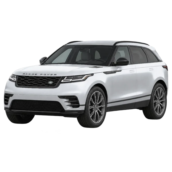 2019 RANGE ROVER VELAR — Front three-quarter (facing left), silver