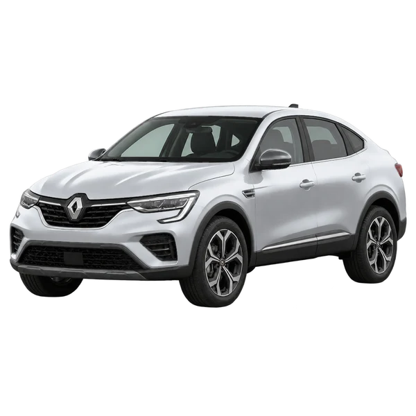 Renault Arkana 2024 argent, vue trois-quarts avant (orienté vers la gauche)