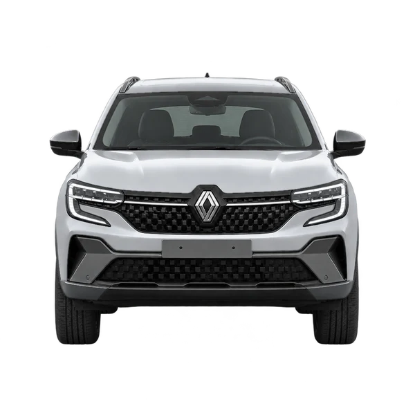Renault Austral 2026 باللون فضي، منظر أمامي
