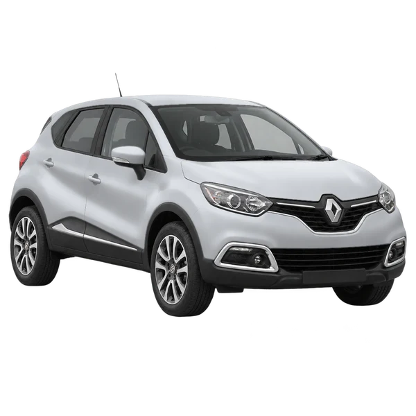 Renault Captur 2017 argent, vue trois-quarts avant (orienté vers la gauche)