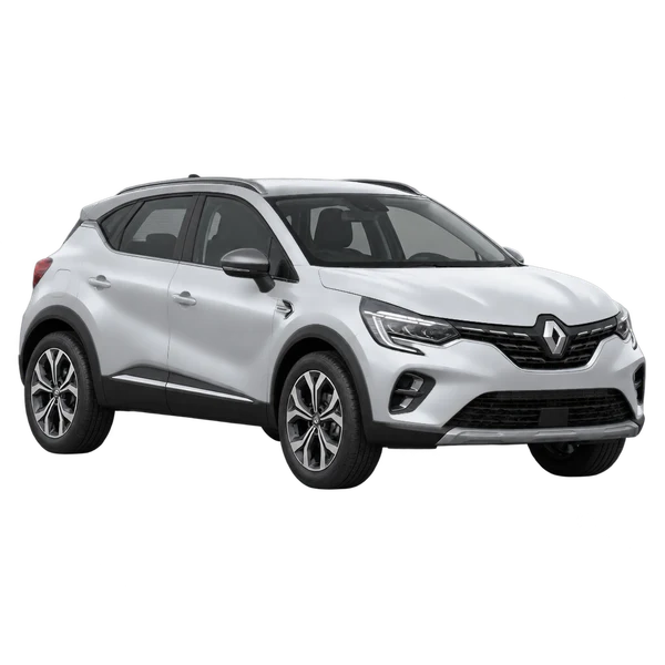 Renault Captur 2022 argent, vue trois-quarts avant (orienté vers la gauche)