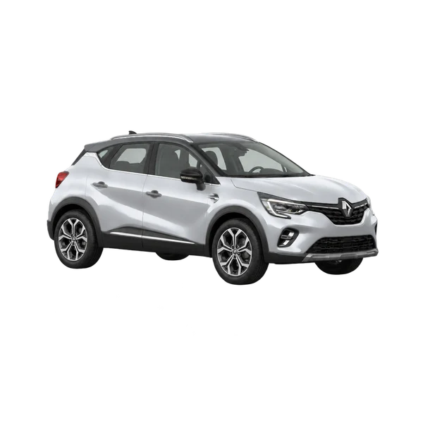 Renault Captur 2022 argent, vue trois-quarts avant (orienté vers la droite)
