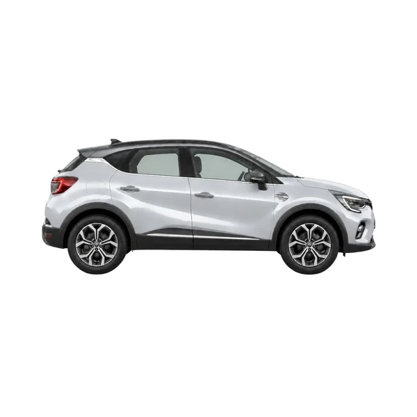 Renault Captur 2022 argent, vue profil (tourné vers la droite)