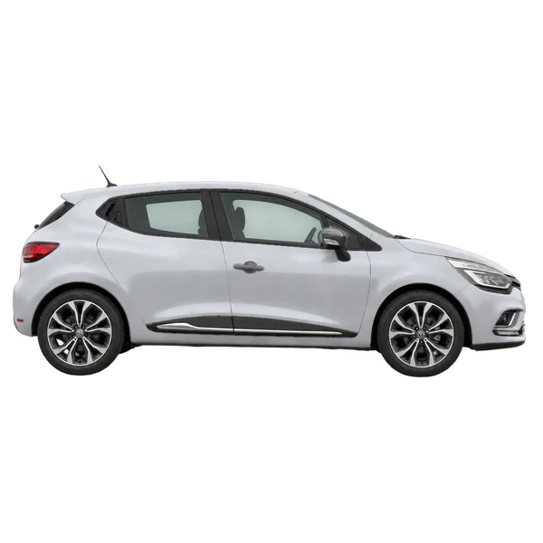 2019 Renault Clio in Silber, Ansicht: Seite (nach rechts gewandt)