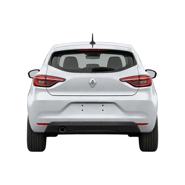 Renault Clio 2021 prata, vista traseira