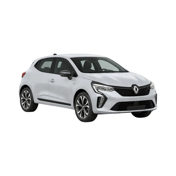 Renault D 2025 argent, vue trois-quarts avant (orienté vers la droite)