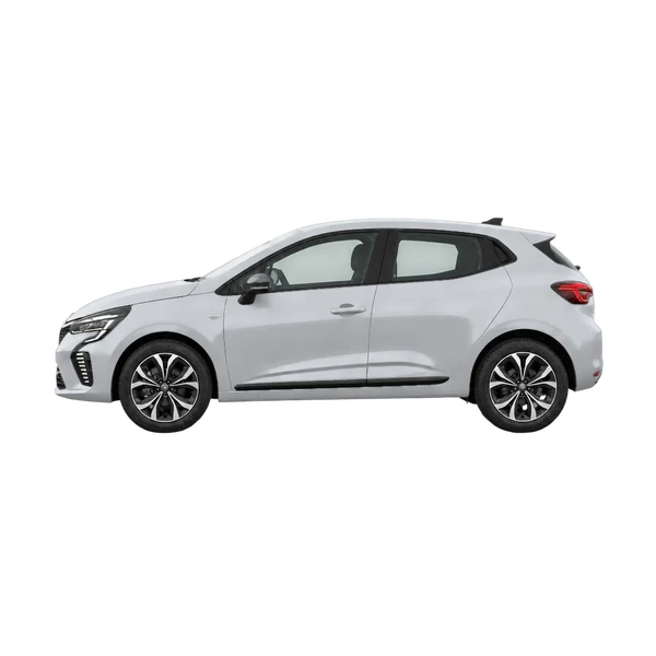 Renault D 2025 argent, vue côté (vers la gauche)