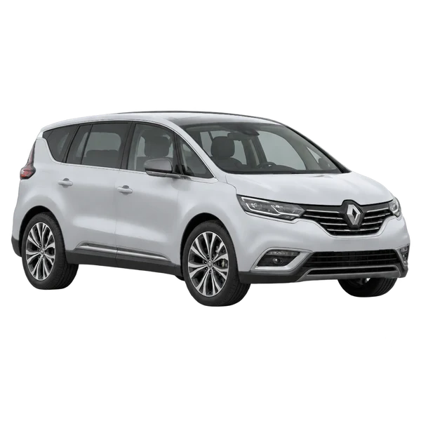 Renault Espace 2021 argent, vue trois-quarts avant (orienté vers la gauche)