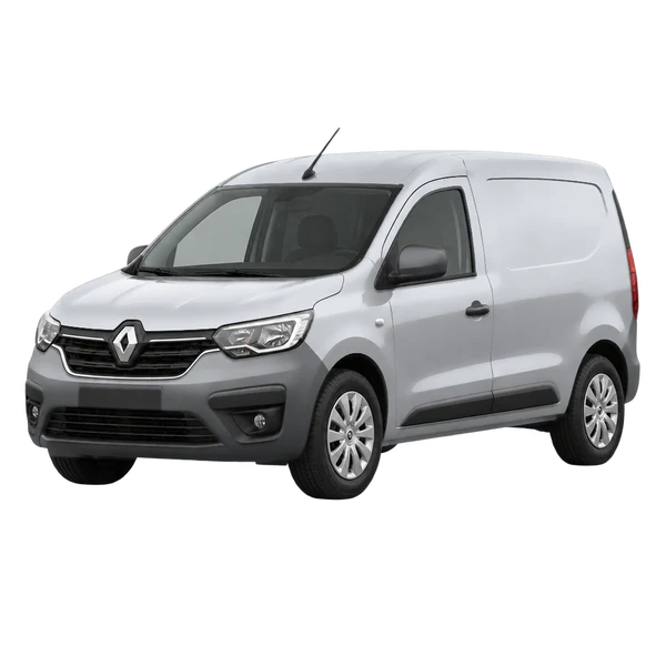Renault Express 2023 argent, vue trois-quarts avant (orienté vers la gauche)