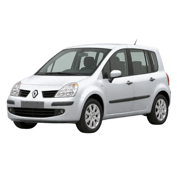 2010 Renault Grand Modus in Silber, Ansicht: Dreiviertelansicht vorne (nach links gerichtet)