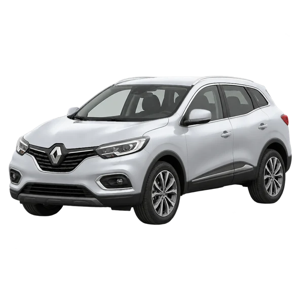 Renault Kadjar 2020 prata, vista dianteira em três quartos (voltada para a esquerda)