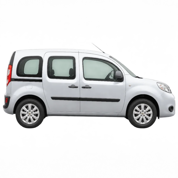 Renault Kangoo 2014 argent, vue profil (tourné vers la droite)