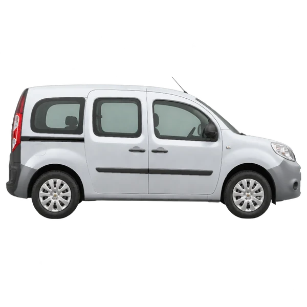 Renault Kangoo 2015 argent, vue profil (tourné vers la droite)