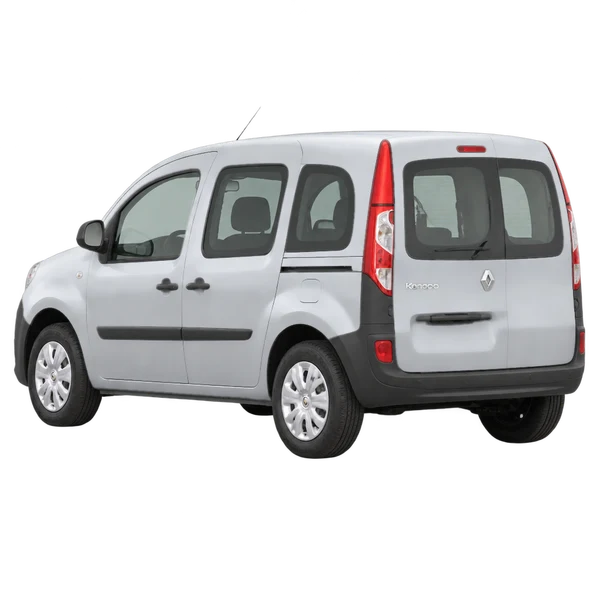 Renault Kangoo 2016 argent, vue trois-quarts arrière (orienté vers la gauche)