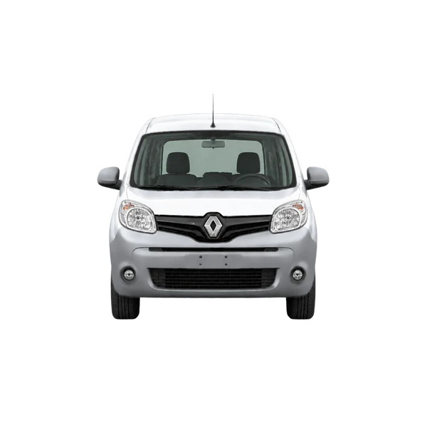Renault Kangoo 2018 باللون فضي، منظر أمامي